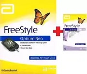 ABBOTT FREESTYLE OPTIUM NEO KETONE & GLUCOSE MONITOR +1x ketone strips 10/box