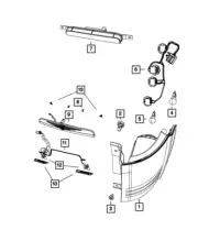 Genuine Mopar Lift-Gate Handle 1SN16WS2AE