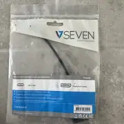 VSeven USB-C Male to DisplayPort Female Adapter Cable Black V7UCDP-BLK