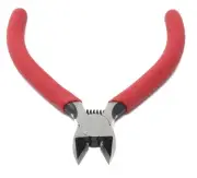 4.5" Side Cutter Diagonal Wire Cutting Pliers Nippers Repair Tool, Red, Chrom...