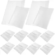 COMNESTBI 20Pcs Transparent Book Cover Sleeve Protectors for Notebooks Scratch Resistant Book Covers for School and Personal Use
