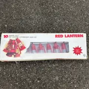 Mini Lantern Set 10 Light Set that Spans 7 Feet Enchanted Forest Indoor Only NIB
