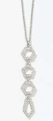 Touchstone Crystal Swarovski Poly Pendant with Crystal Aurore Boreale (CAB)