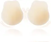 [BOOSINI] Sticky Bra – Push Up Adhesive Bra for Women, Invisible Breast Lift Pads, Reusable Silicone Nipple Covers