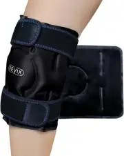 REVIX Knee Ice Pack for Injuries Reusable, Gel Ice Wrap with Cold Compression
