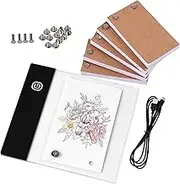 Mini Led Light Pad, 5 Flip Books, Animation Kit for Drawing Tracing Animation Sketching, USB Powered, Stepless Brightness Control