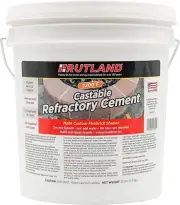 Castable Refractory Cement, High Temp Fireplace & Woodstove Fire Cement, Taupe