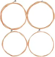 SECFOU Bass Strings Set 4pcs Alloy Wrapped Strings for Bass Guitar Accessories