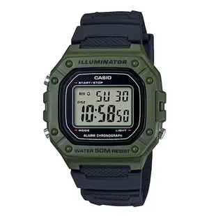 【CASIO】卡西歐 運動電子手錶 W-218H-3A 防水50米 台灣卡西歐保固一年