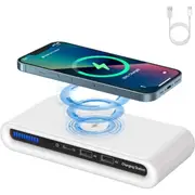 15W Multi-Port USB Wireless Charger