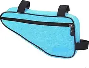 Fashionable Bike Triangle Bag Front Tube Frame Saddle Storage Bag Pouch Versatile Bag Accessories Easy Install(B)