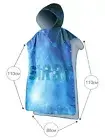 Towel Changing Robe Towel Poncho Hooded Robe Quick Dry Lightweight Microfiber...