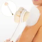 Long Handle Bath Brush Scrubber with Exfoliating Back for Shower Travel