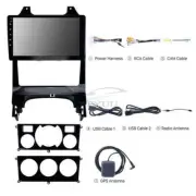 9" Android 10 Quad-core Car Multimedia Player For 09-15 Peugeot 3008 Left Drive