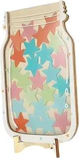 GRADENEVE 1 Set Reward Chart for Wooden Behavior Jar with DIY Motivational Storage for Home Classroom Office Decorative Reward System