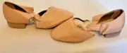 Bloch Elastosplit Grecian Teaching Leather Shoes ES0410L Pink Size 4.5