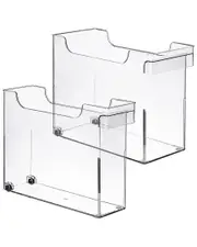 Sorbus 2 Pack Roll Out Bottle Organization Bins With Handle