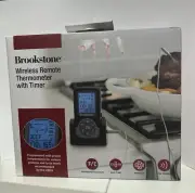 Taylor Precision Brookstone Black Wireless Remote Cooking Thermometer w/ Timer