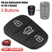 2PCS Flip Key Replacement Rubber Keypad For Kia Sorento Sportage Cerato Rio