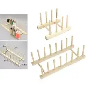 8/16 Spool Wood Sewing Thread Stand Shelf Craft Embroidery Organizer