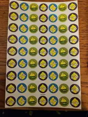 Vintage CTP Scratch n Sniff Lemon Stickers Full Sheet