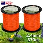 2X 2.4mm*370m Trimmer Line Whipper Snipper Brush Cutter Brushcutter Cord AU