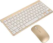 1Set Wireless Keyboard Mouse Modern Silent Keyboard and Mouse for and Laptop Stylish Design Plug and Batteries Not Included