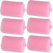 WOFASHPURET 6pcs Soft Sponge Hair Rollers for Overnight Styling Damage Curls Heat Hair Curlers and Effortless Styling for Bangs and Curls