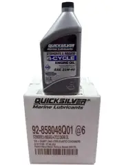 92-858048Q01 STERNDRIVE & INBOARD 4-CYCLE BOAT ENGINE OIL 1 QT (Case of 6)