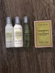 Crabtree And Evelyn Verbena Lavender Travel Conditioner Lotion Shampoo Soap