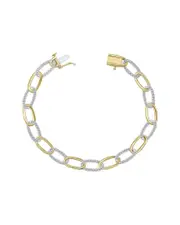 14K Two-Tone 1.50 ct. tw. Diamond Bracelet