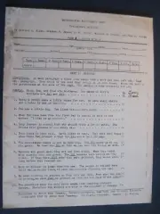 1931 World Book Company Metropolitan Achievement Test For Grades 4-8 Prelim Edit