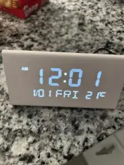 wood digital Led alarm clock