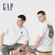 Gap 男裝 Gap x TRANSFORMERS變形金剛聯名 Logo純棉印花短袖T恤-白色(714974)