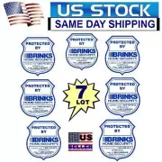 HOME SECURITY SYSTEM ALARM IN USE WINDOW DECAL WARNING 7 DOOR STICKERS SIGNS