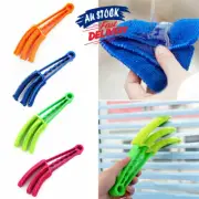 Window Blind Cleaner Wet/Dry 3 Pronged Microfibre Brush Washable Duster