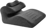 Generic Bed Wedge Pillow Ergonomic Soft Lightweight Back Support Comfortable Memory Foam Prone Pillow for Bed Reading Sleeping, Dark Gray