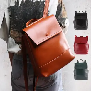 【台灣出貨+超取免運】女士真皮復古後背包Ladies Genuine leather backpack