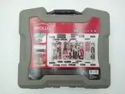 Apollo Home Tool Kit 161 Pieces w/3.6V Li-Ion Cordless Screwdriver NEW