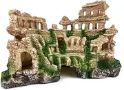 VMCN Antique Roman Column Ruin Aquarium European Castle Decoration for Fish Tank Castle Cave Hideouts Rocks Plants Supplies Accessories Safe for Freshwater and Saltwater Fish Tanks – Large