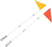 JUMPLAWN Versatile Safety Flags Pole for Boys and Girls Bikes Atv Stroller Scooter Bright Flags for Enhanced Visibility