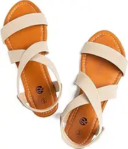 [Rekayla] Flat Elastic Sandals for Women