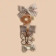 Baby Hair Clips 5PCS 2.5″Cute Baby Girls Clips Alligator Clips for Baby Girls Infants Toddlers (Brown)