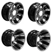 TDR 2 Set Alloy Wheel Rims 21x7-10" Front & 22x11-10" Rear for Quad Dirt Bike ATV Buggy Off-Road - A356/AC4CH OEM Grade Aluminum
