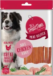 Meat Delites Chicken Jerky Soft Strip Dog Treat, 100G, Real Meat, Great Source o