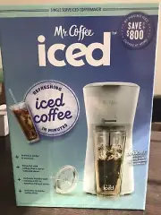 NEW! Mr. Coffee Iced Coffee Maker with Reusable Tumbler and Coffee Filter -Gray