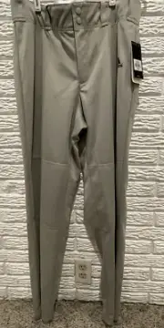 Adidas Climalite Men’s Baseball Pants Size Large Grey Open Bottom Slim Cleat Cut