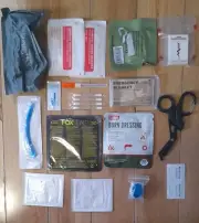 17 Pcs IFAK REFIL KIT, Combat Gause, Fox Seal - Zipp Stitch, Para Shears Etc...