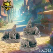 Rat Minis | Street Rodents Set | Dungeons and Dragons NPC Figure | Pathfinder Dn