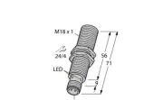 4372098 Turck Inductive Proximity Sensor; Inductive Sensing Mode; M 18 x 1;